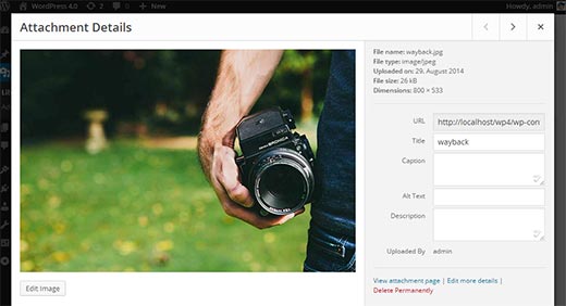 multimedia wordpress 4.0