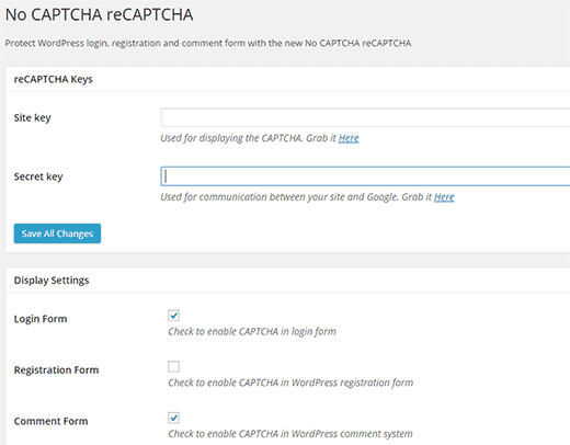 No CAPTCHA reCAPTCHA